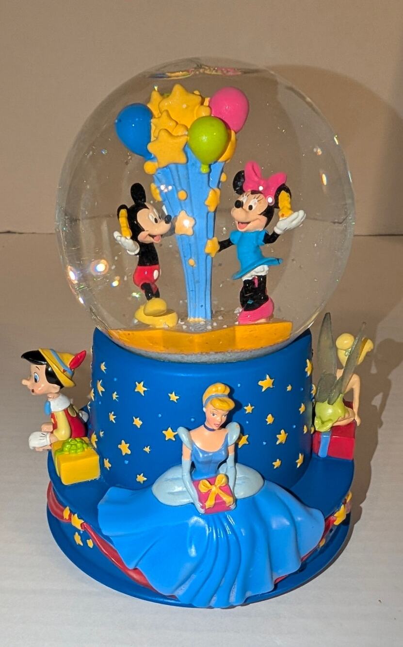 Hallmark Disney Musical 100th Birthday 6.5” Snow Globe Mickey Dalmatian